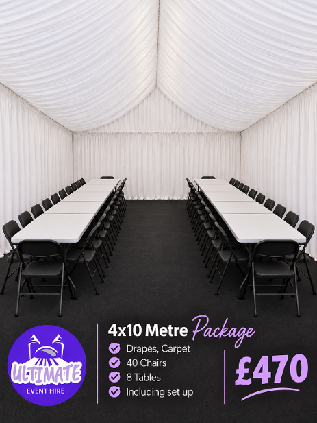 cheap 4x10m marquee hire